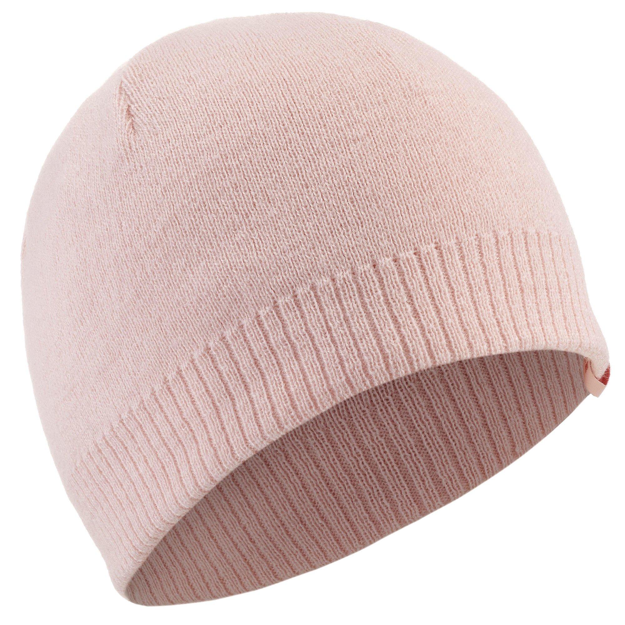 Лыжная шапка Decathlon для взрослых — простая Wedze, розовый женская шапка зимняя вязаная шапка акриловая теплая осенняя однотонная лыжная шапка для активного отдыха
