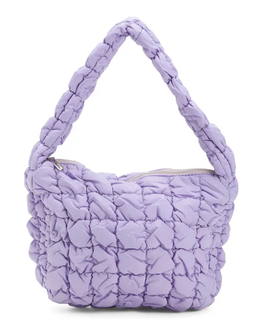 

Сумка-хобо из пуховой ткани Lulla Collection, фиолетовый