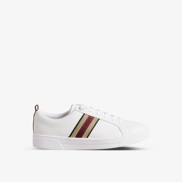 

Кожаные низкие кеды Baily с металлизированными полосками Ted Baker, красный