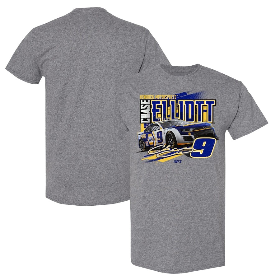 

Футболка с коротким рукавом Hendrick Motorsports Team Collection Chase Elliott, серый
