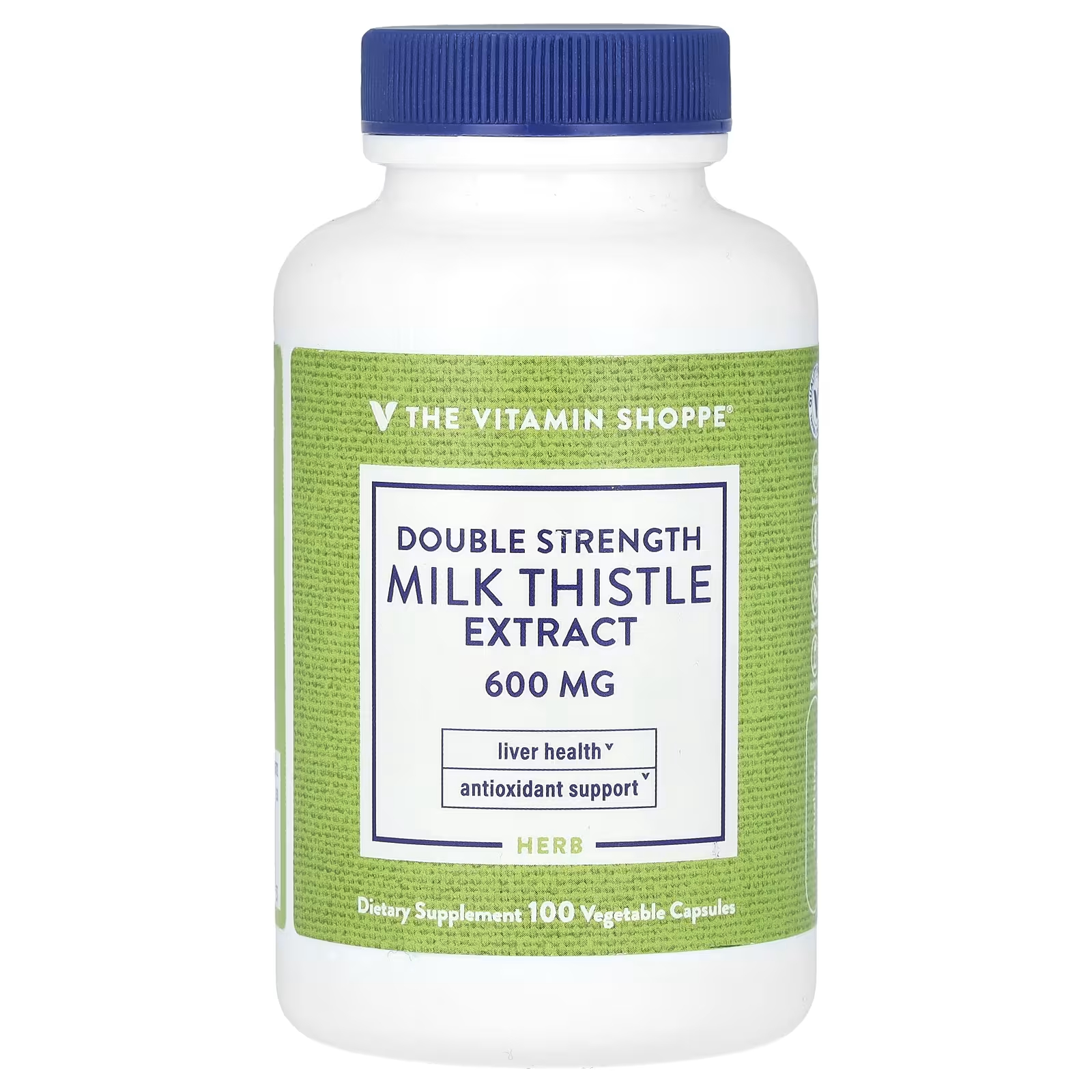 Экстракт расторопши двойной силы The Vitamin Shoppe 600 мг, 100 растительных капсул