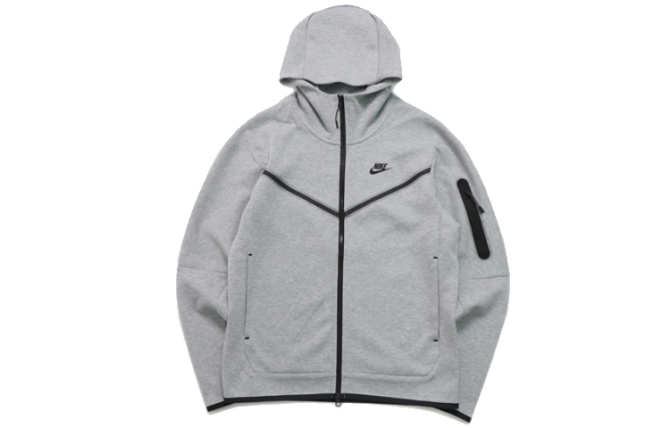 

Худи Nike Tech Fleece с полной молнией (размеры для Азии), темно-серый, вереск