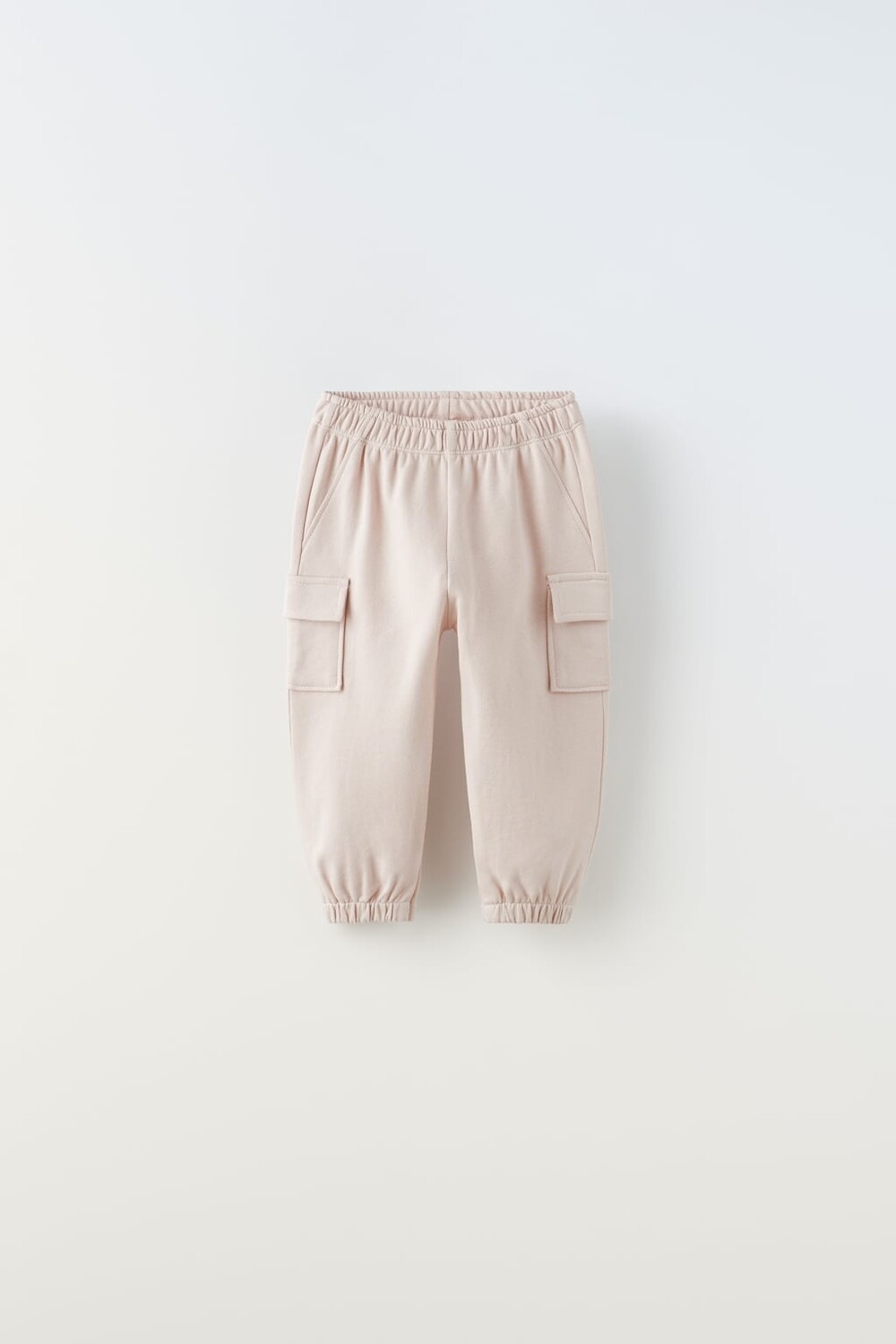 

Плюшевые брюки-карго ZARA, пастельно-розовый