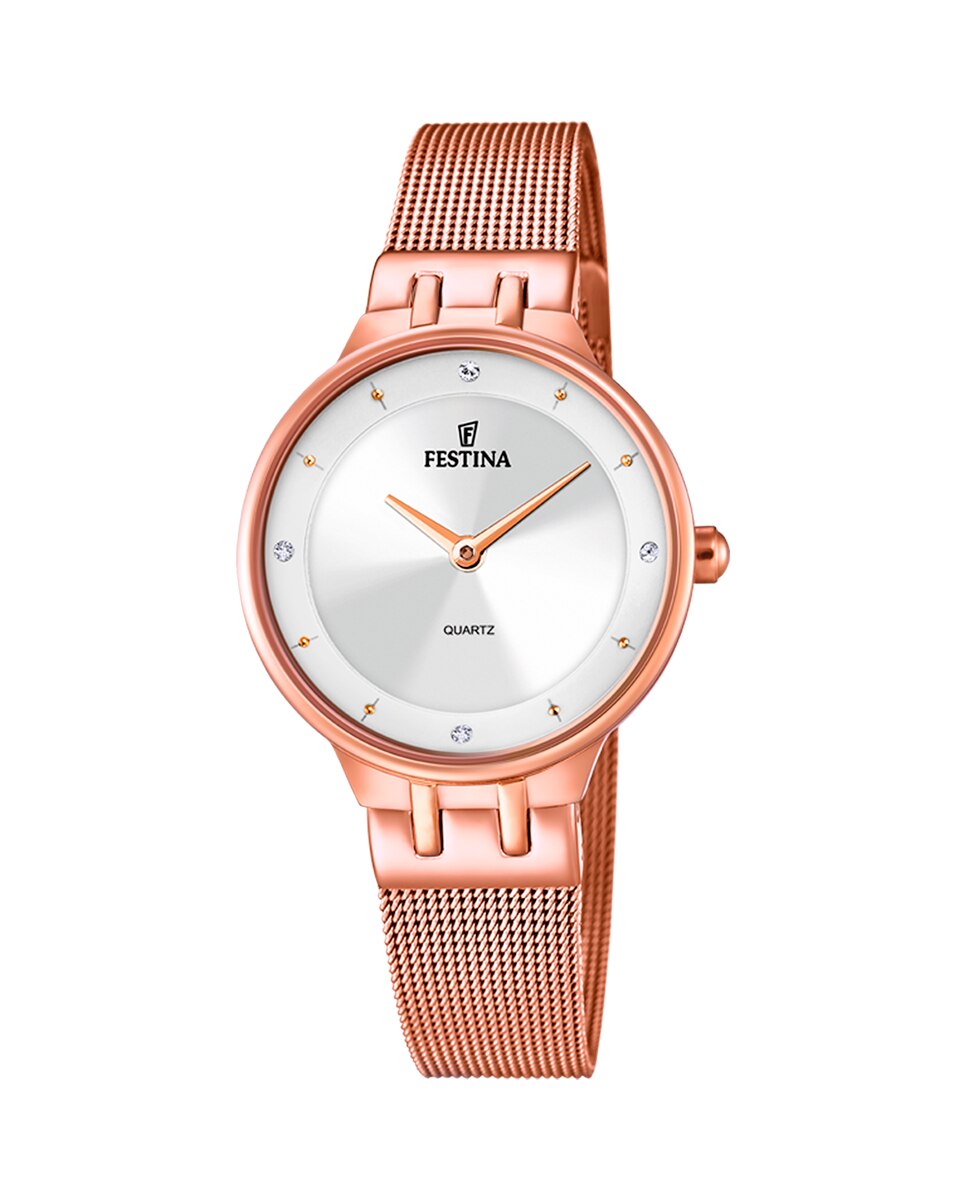 

Женские часы F20599/1 Mademoiselle из розовой стали Festina, розовый