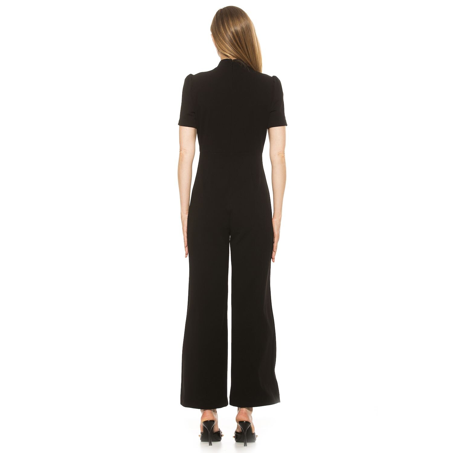 

Женский комбинезон с широкими штанинами ALEXIA ADMOR Willow Mockneck ALEXIA ADMOR