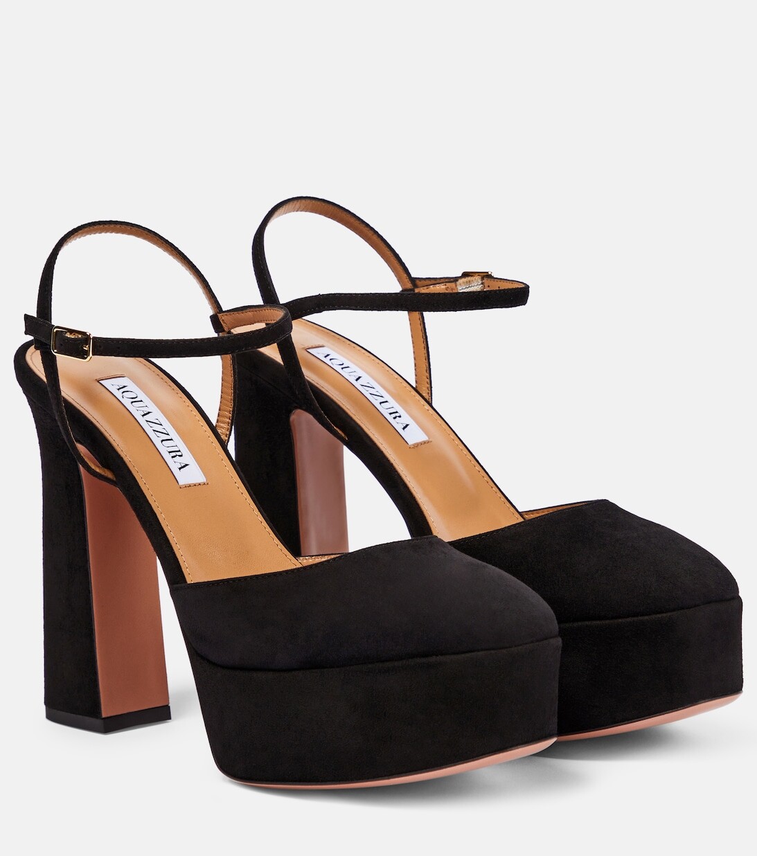 

Замшевые туфли на платформе Groove Plateau Aquazzura, черный