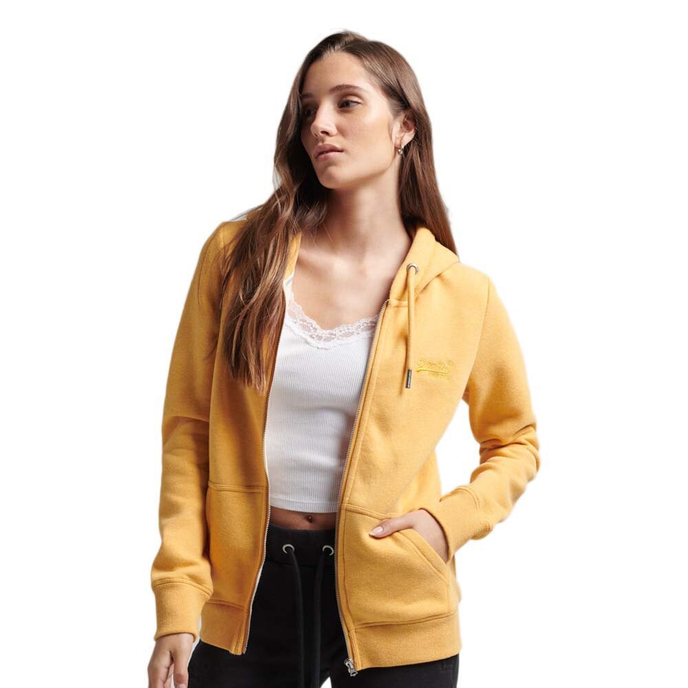 

Толстовка Superdry Vintage Logo Emb Full Zip, желтый