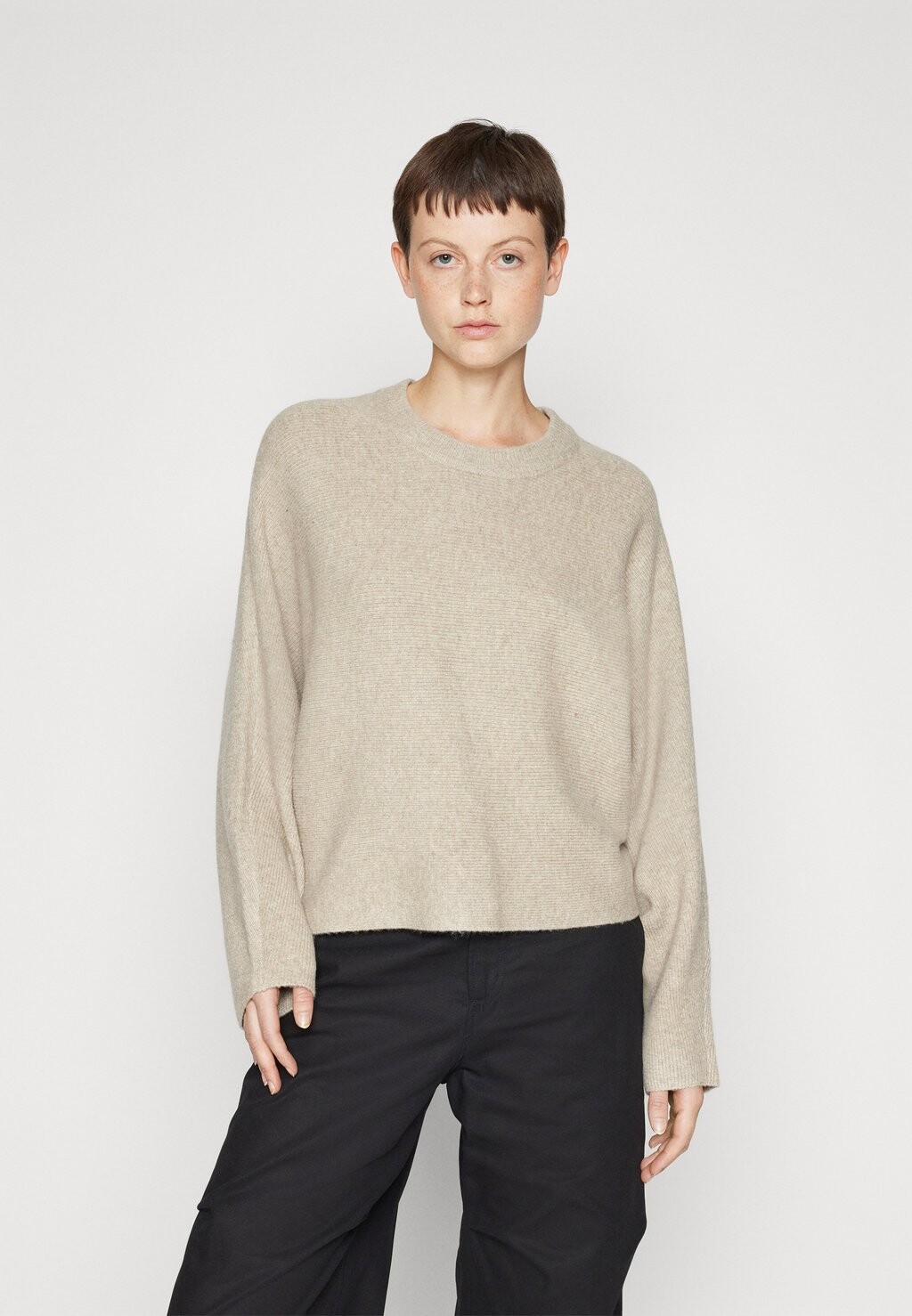 

Свитшот Abercrombie & Fitch EASY CREW DOLMAN, Вереск овсяный