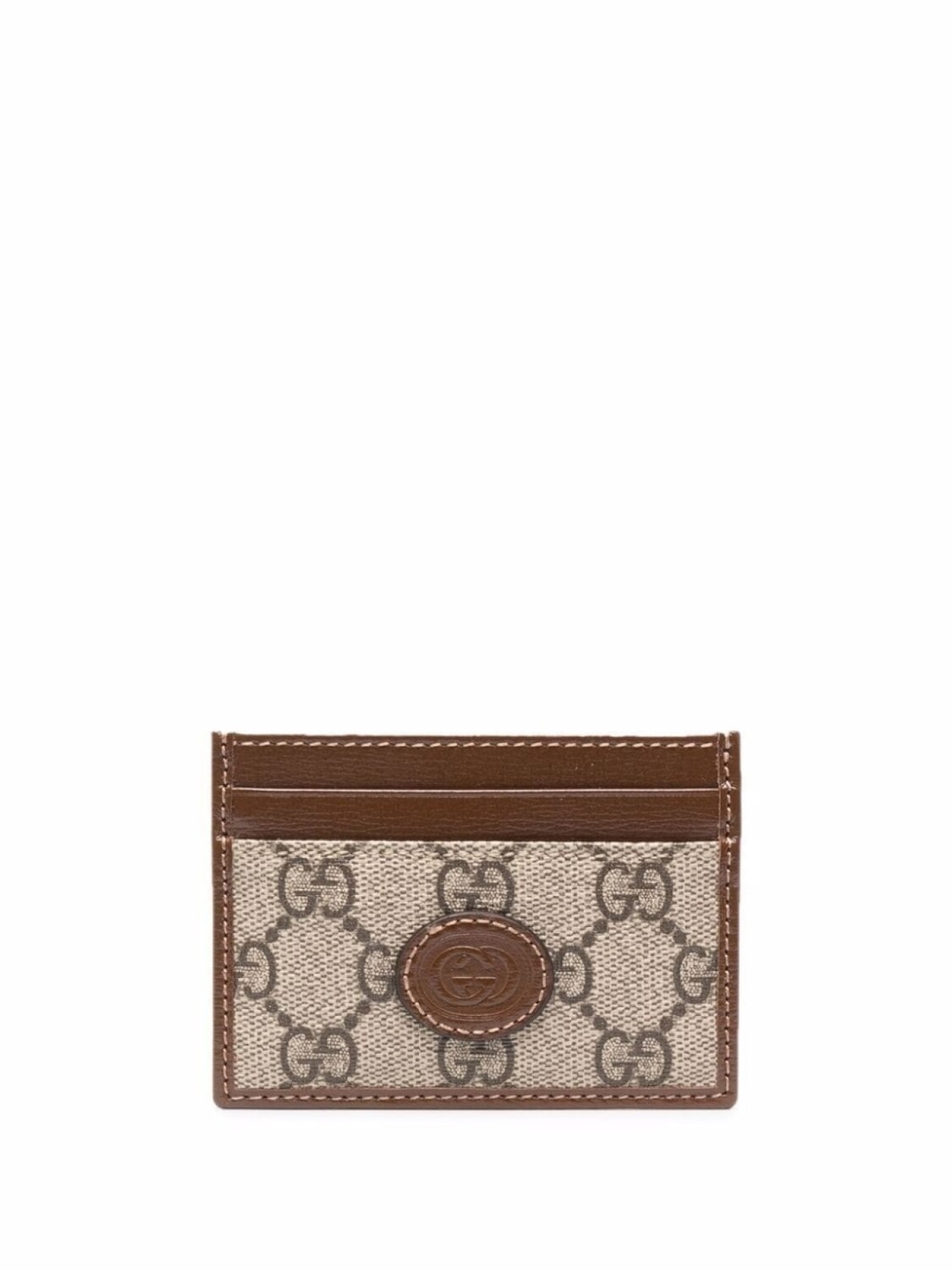 

Gucci картхолдер с логотипом Interlocking G, нейтральный цвет