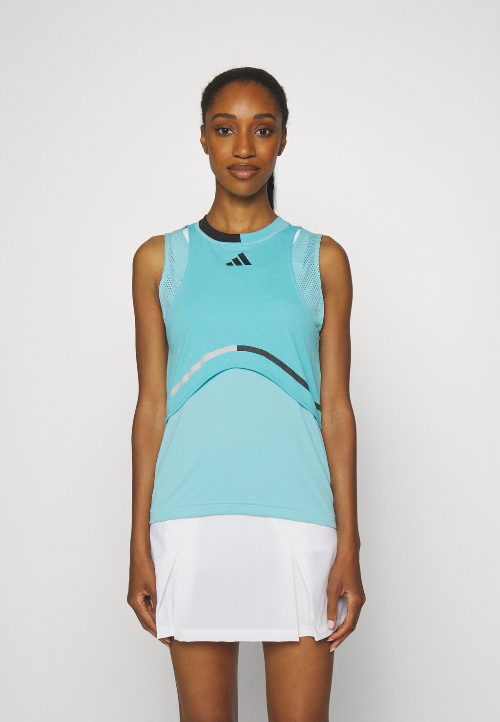 

Топ Tennis Match Adidas, цвет lucid cyan