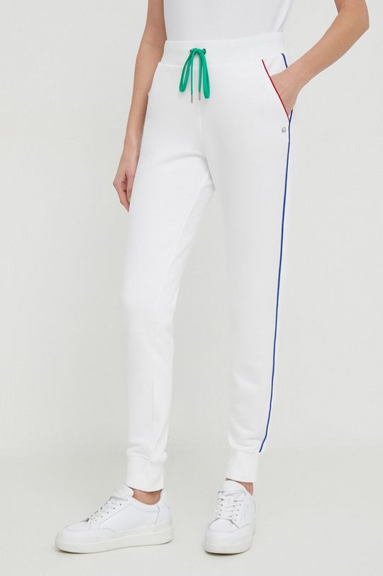 Спортивные брюки из хлопка United Colors of Benetton, белый
