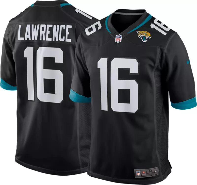 

Мужская черная игровая майка Nike Jacksonville Jaguars Trevor Lawrence #16