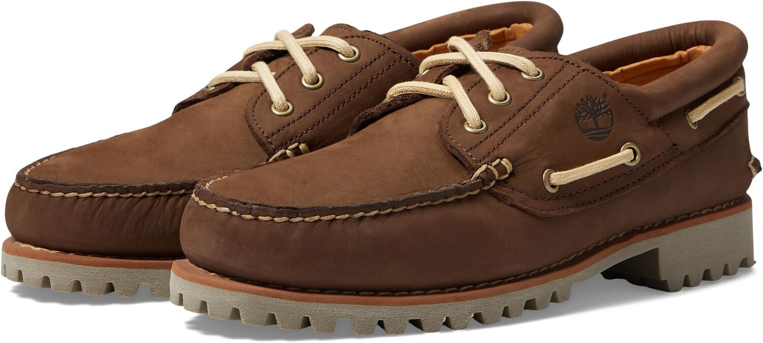

Кроссовки Authentics 3 Eye Classic Lug Timberland, цвет Dark Brown Nubuck