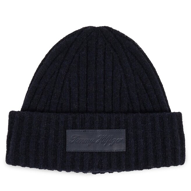 

Шапка Tommy Hilfiger TommyTwist Beanie, темно-синий