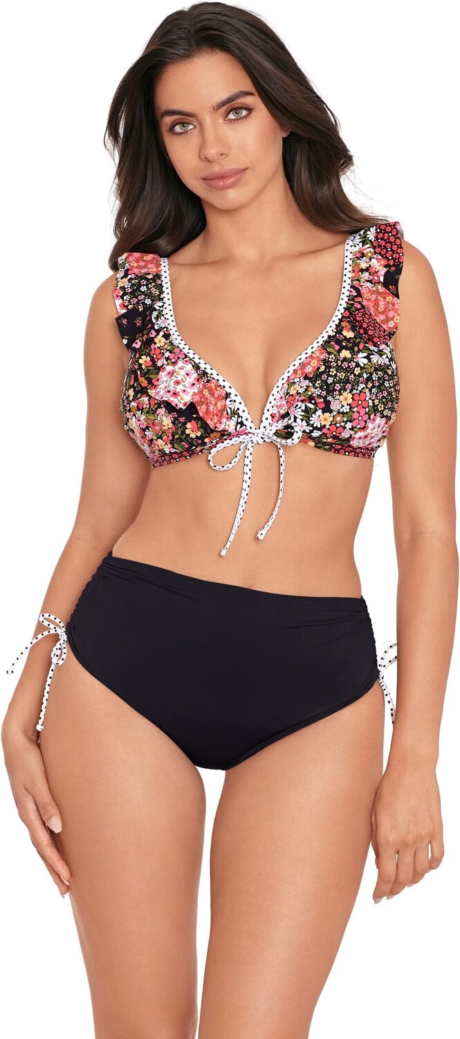 

Купальный топ Skinny Dippers Jellyroll Kiara Top, черный