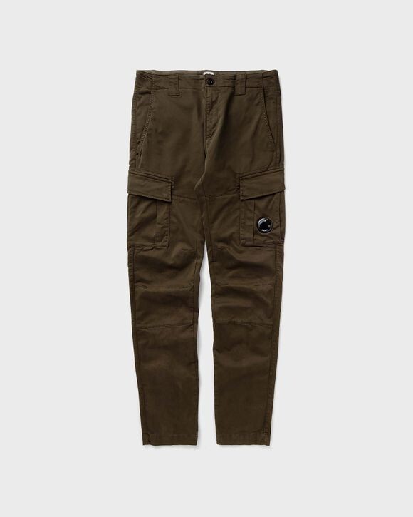 

Брюки C.P. Company Stretch Sateen Ergonomic Lens Double Cargo Pants, цвет ivy green