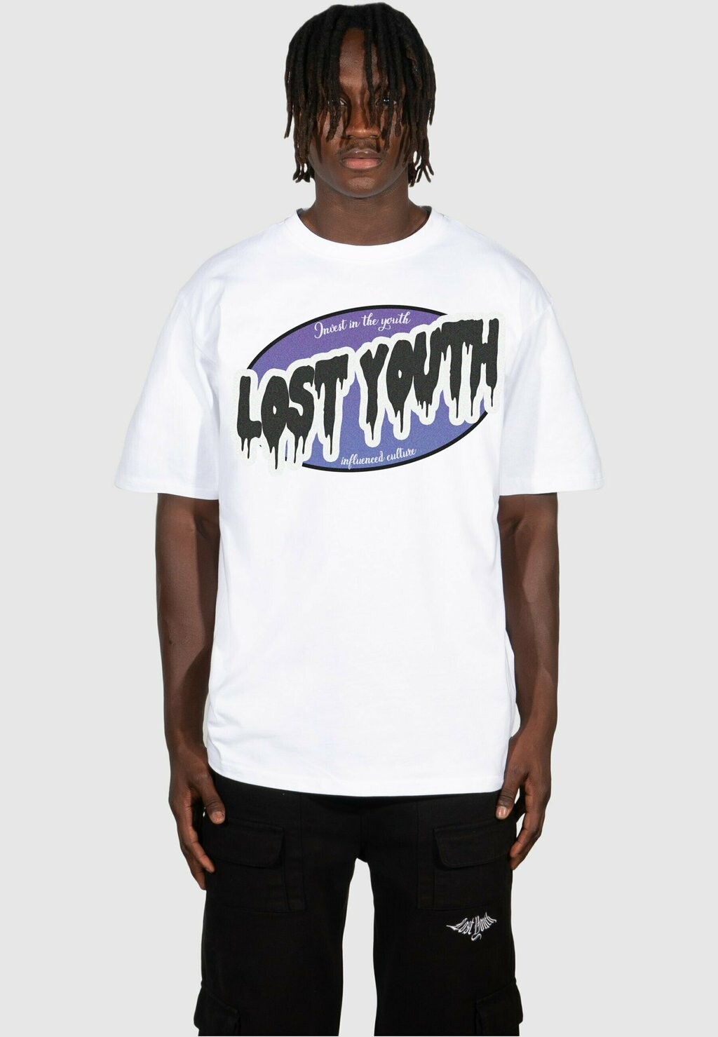 

Футболка с принтом Lost Youth, белый