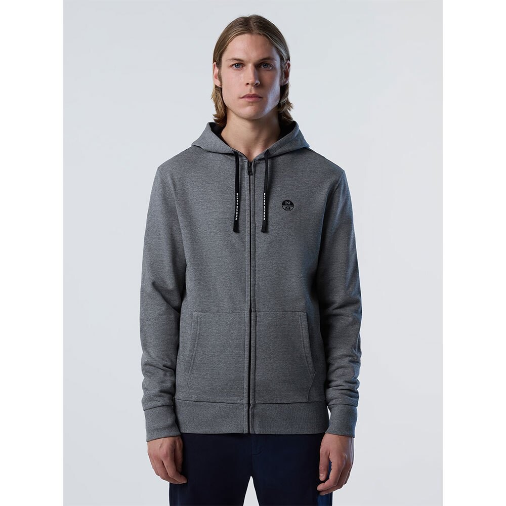 

Толстовка North Sails Logo Full Zip, серый