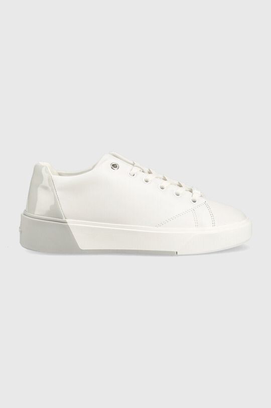 

Кожаные кроссовки на шнуровке Heel Cupsole Calvin Klein, белый