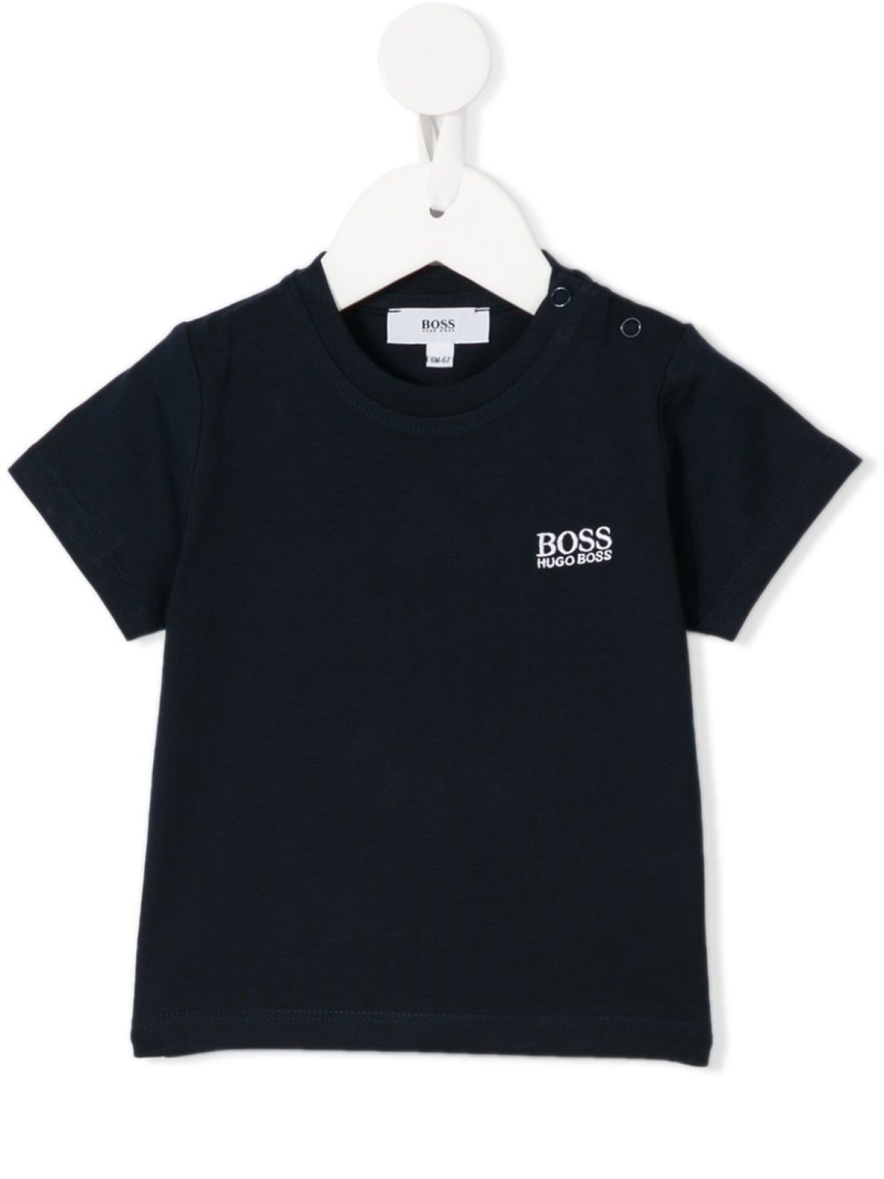 

BOSS Kidswear футболка с вышитым логотипом, синий