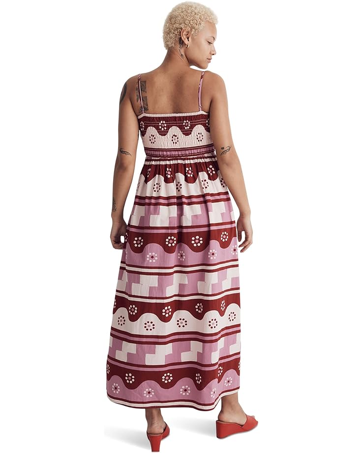 

Платье Madewell Theo Sleeveless Midi Dress in Geodaisy Batik, цвет Rusted Red