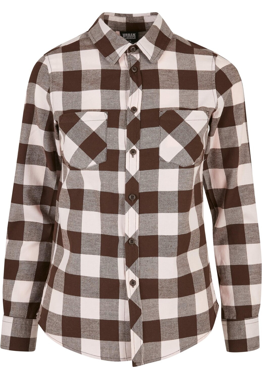 

Блуза Urban Classics Flanell Hemden, розовый
