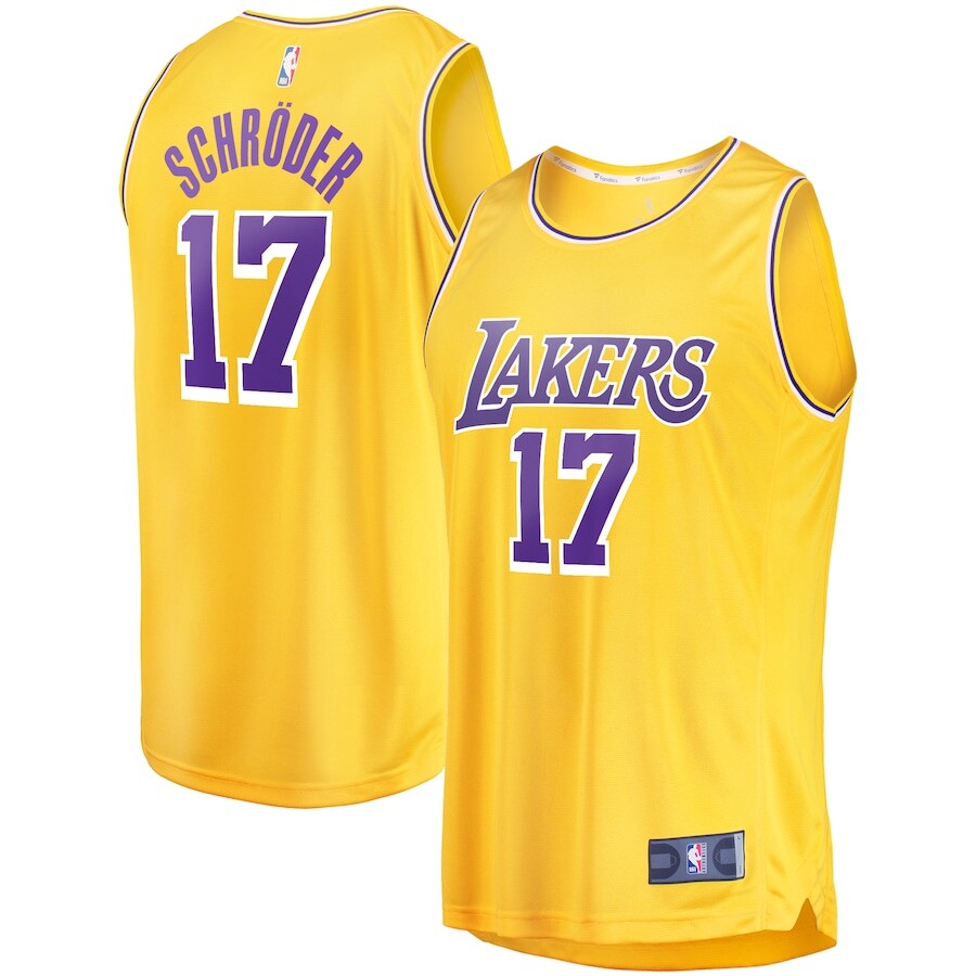 

Джерси Fanatics Branded Los Angeles Lakers, золотой