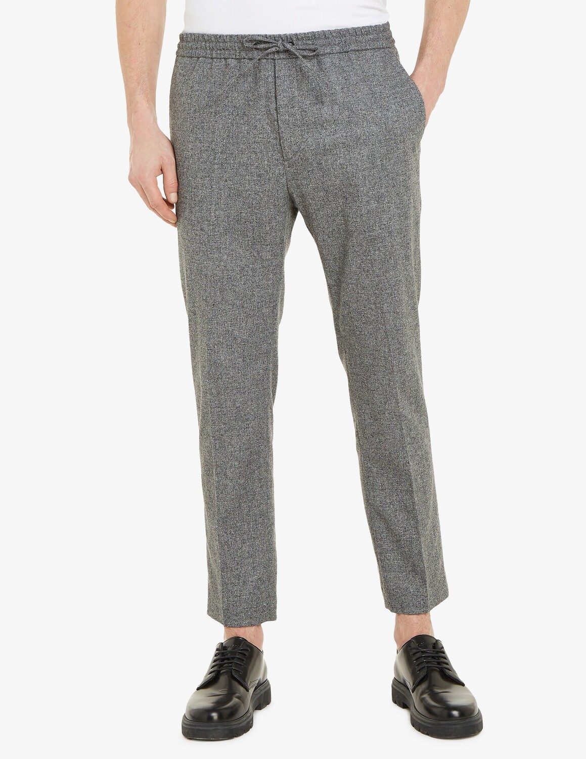 

Двухцветные фланелевые брюки Calvin Klein, серый