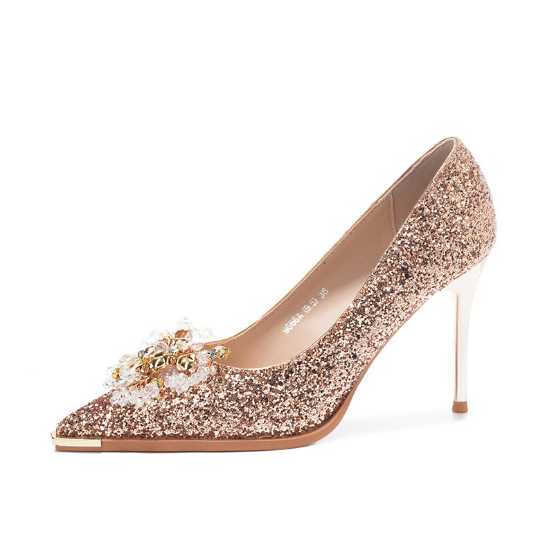 

Туфли женские на высоком каблуке Lanza, цвет CHAMPAGNE COLOR 6.5CM