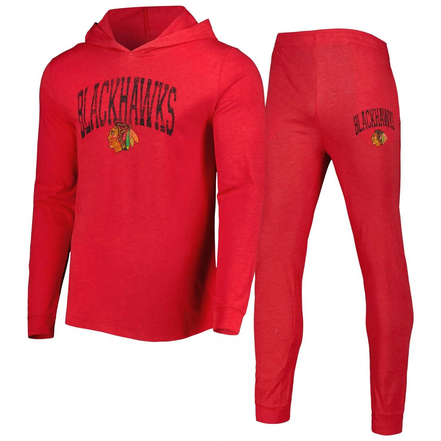 

Мужской комплект с капюшоном и джоггерами для мужчин Concepts Sport Red Chicago Blackhawks Meter