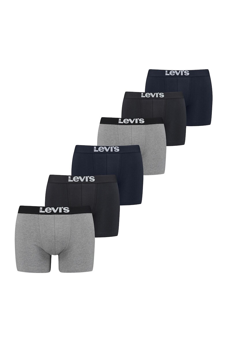 

Боксеры с логотипом на талии, 6 пар Levi'S, черный