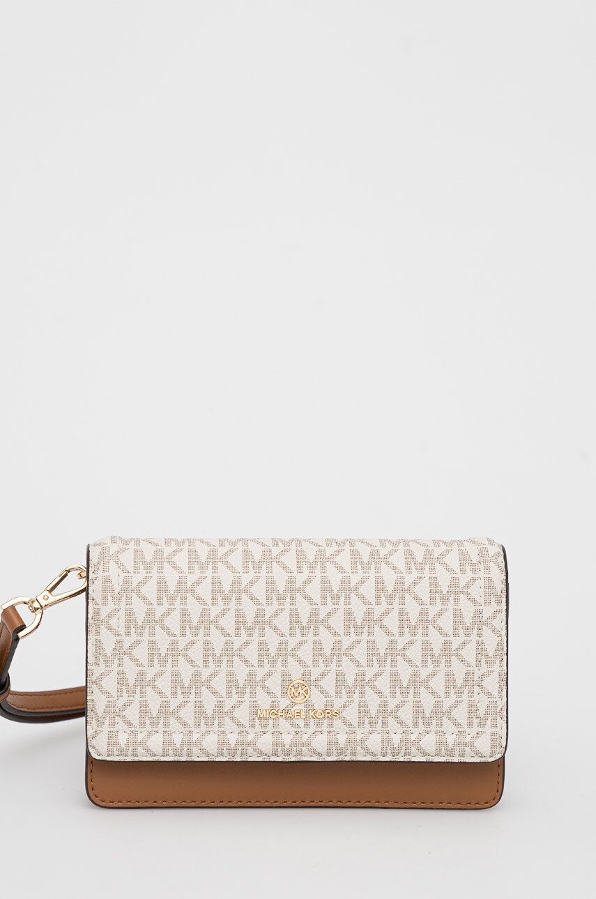 

Кожаная сумка MICHAEL Michael Kors, бежевый