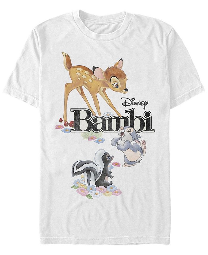 трубина александра самая красивая на свете Мужская футболка Bambi Bambi Friends с коротким рукавом Fifth Sun, белый