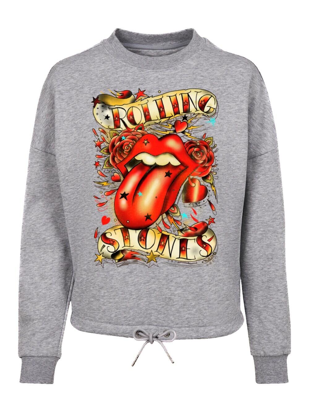 

Толстовка F4Nt4Stic The Rolling Stones Tongue And Stars, пестрый серый