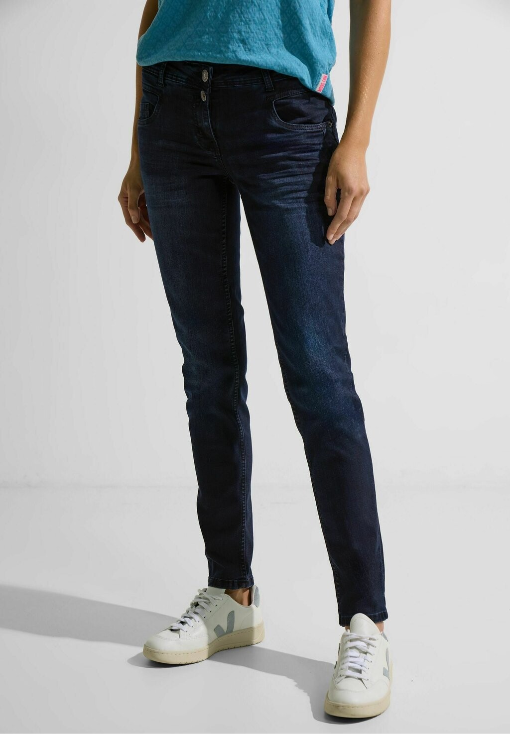 

Джинсы узкого кроя Cecil, цвет blue black random wash