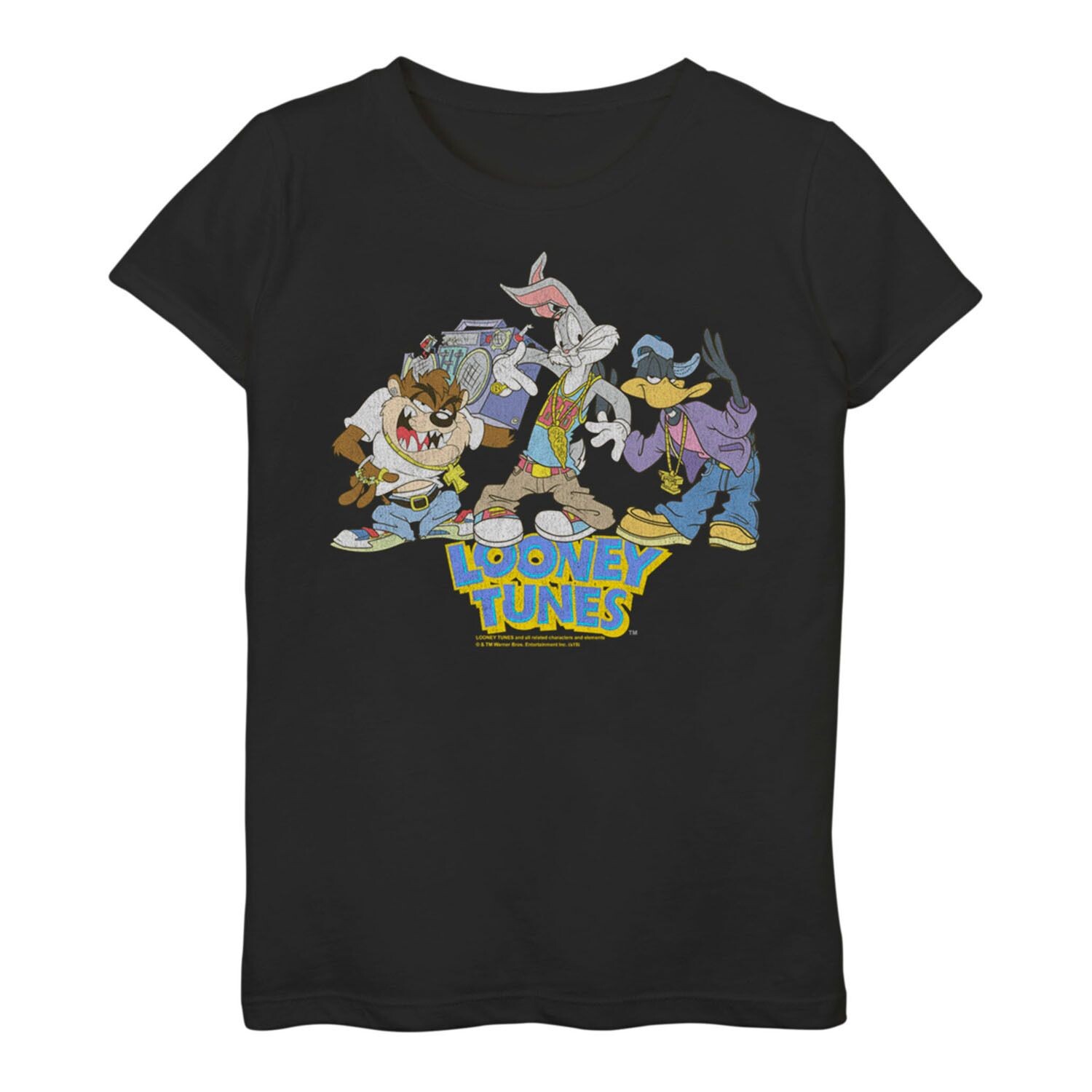 

Футболка Looney Tunes Music Gang для девочек 3–16 лет 90-х годов Licensed Character
