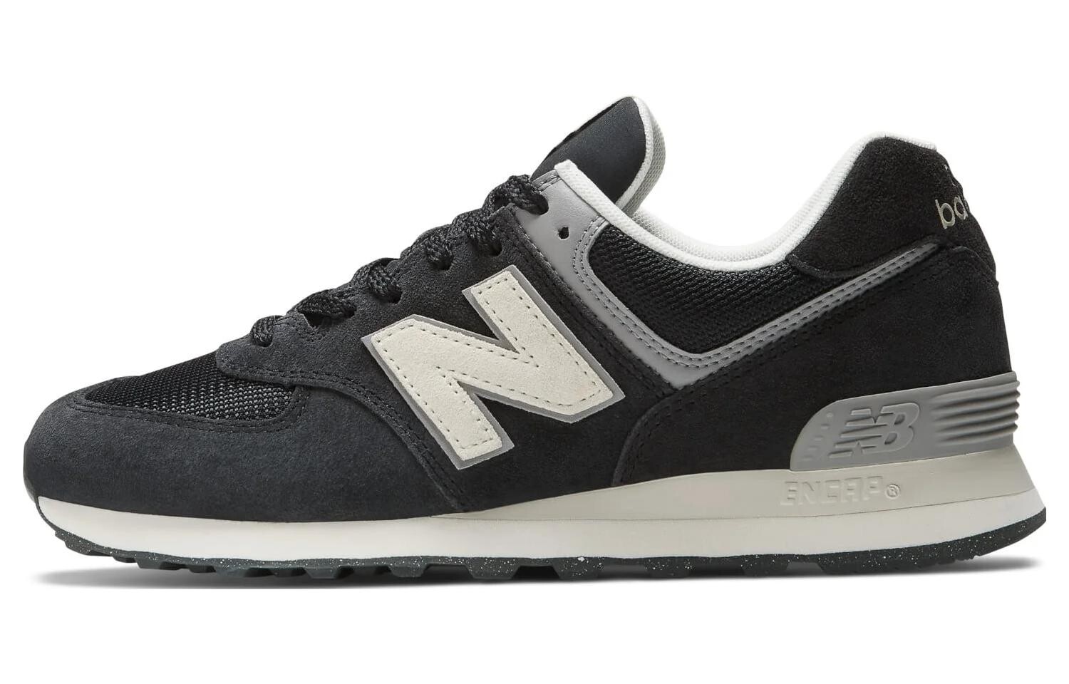 

Кроссовки унисекс New Balance 574 для бега, черный / белый / серый