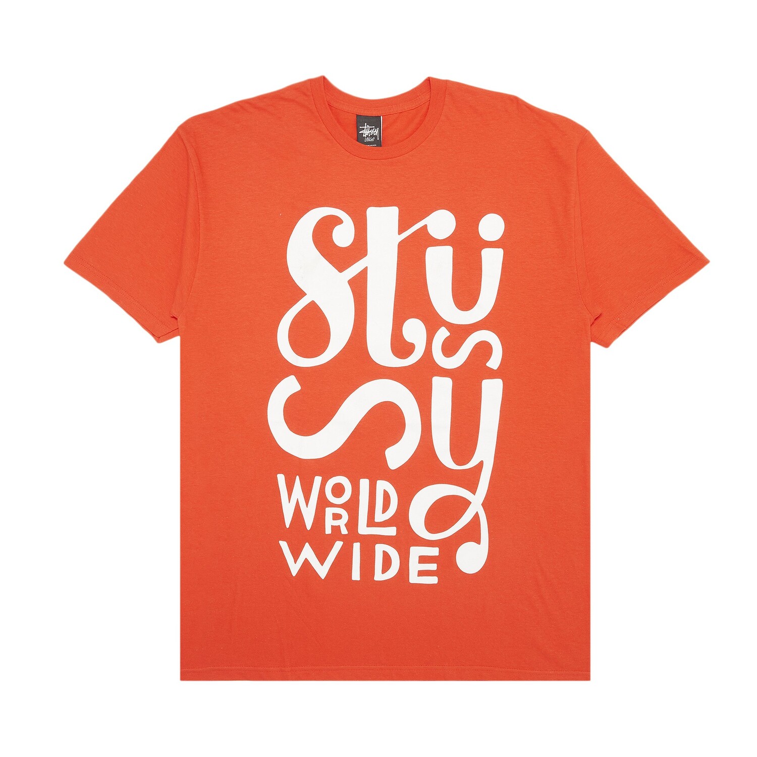 

Футболка Stussy Worldwide Block, красная, Красный