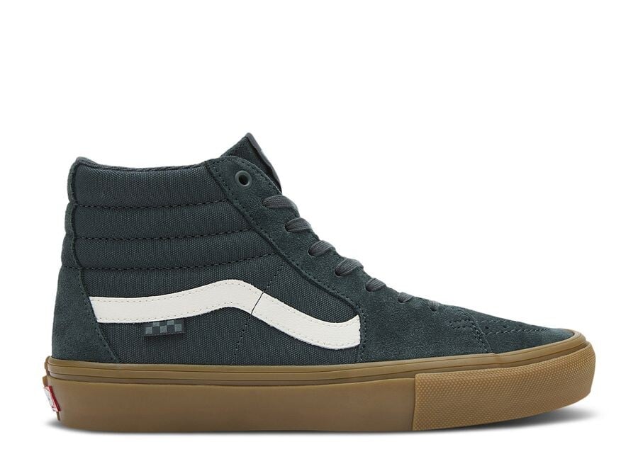 

Кроссовки Vans Skate Sk8 Hi, цвет Dark Green Gum