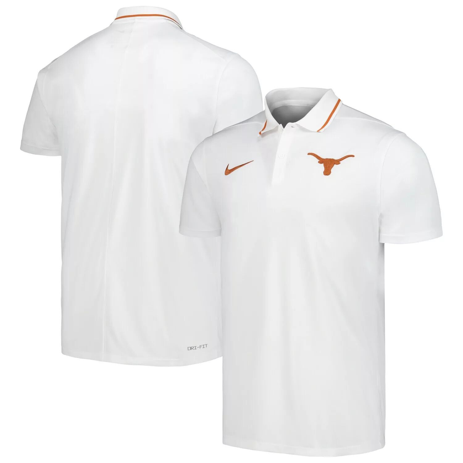 

Мужское белое поло Texas Longhorns Coach Performance Nike, Белый