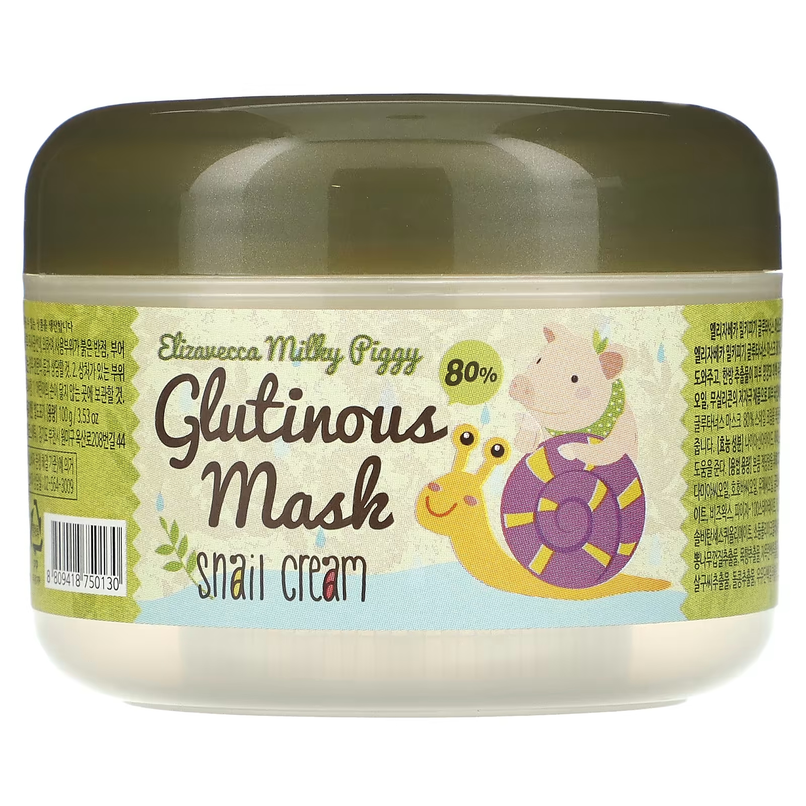 Маска Elizavecca Glutinous 80% Mask Snail Cream крем маска для лица milky piggy glutinous mask 80% snail cream 100 гр