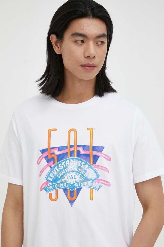 

Хлопковая футболка Levi's, белый