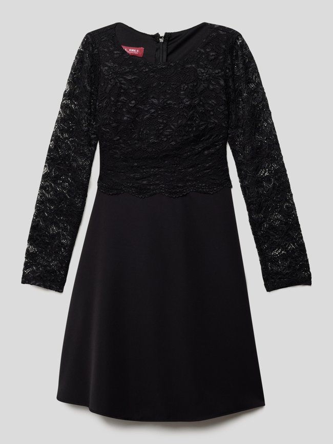 Платье с цветочным кружевом G.O.L., черный цена и фото