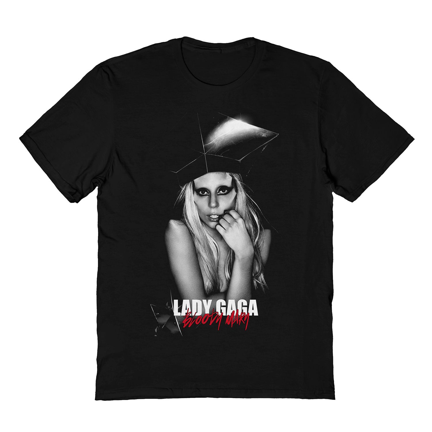 Мужская черная футболка Lady Gaga Bloody Mary Licensed Character цена и фото