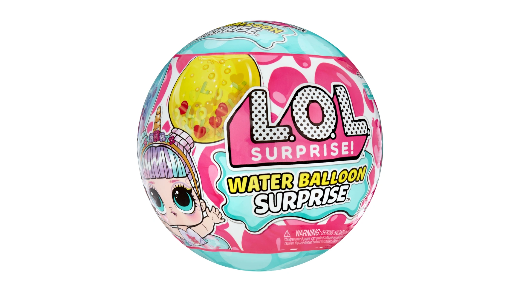 набор шаров 5шт шарики гелиевые шарики с надписями Кукла-сюрприз water balloon surprise, в ассортименте, 1 шт Lol Surprise