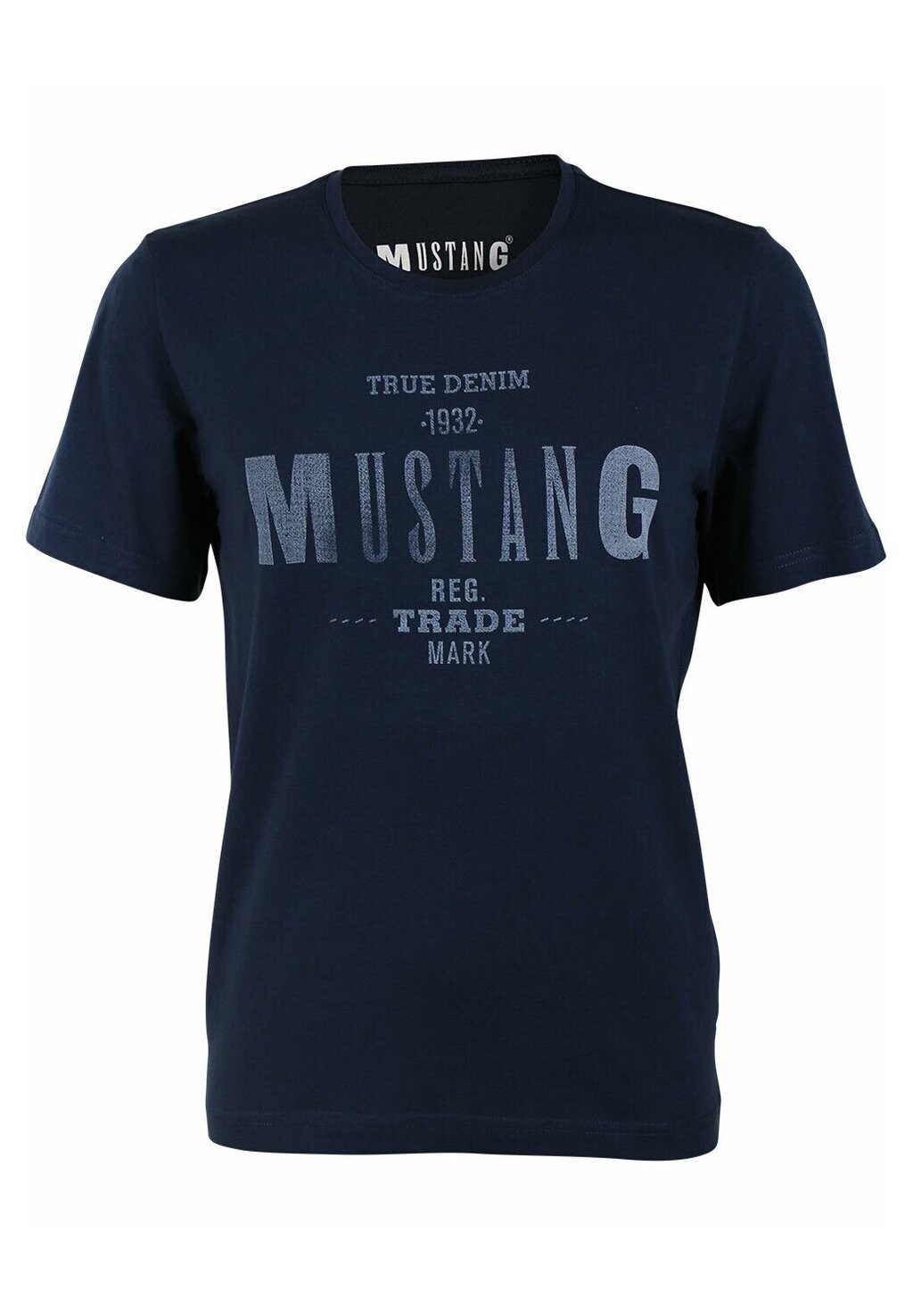 

Футболка с принтом PRINT TEE MUSTANG, цвет mood indigo