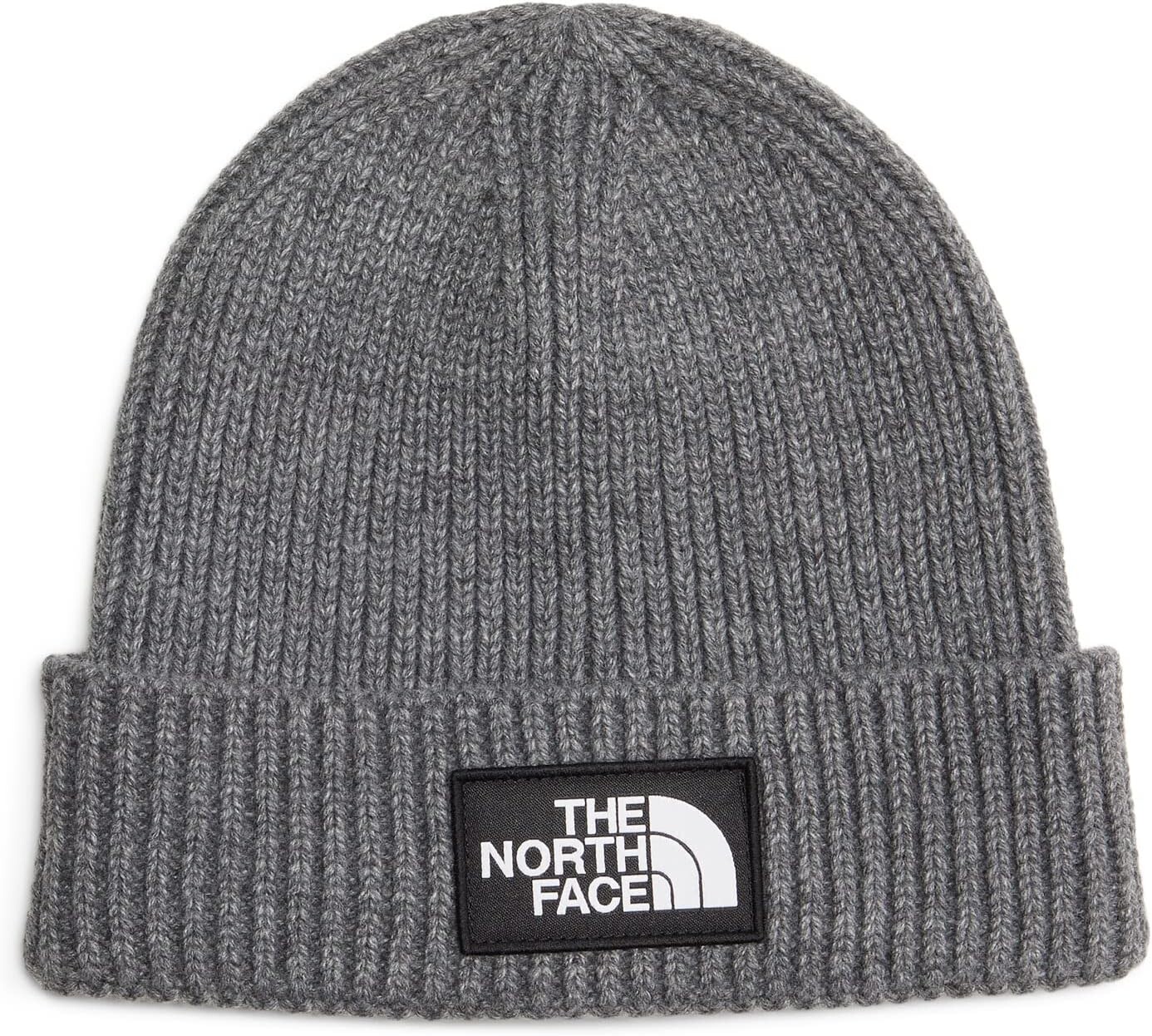 

Шапка с манжетами и логотипом TNF The North Face, цвет TNF Medium Grey Heather