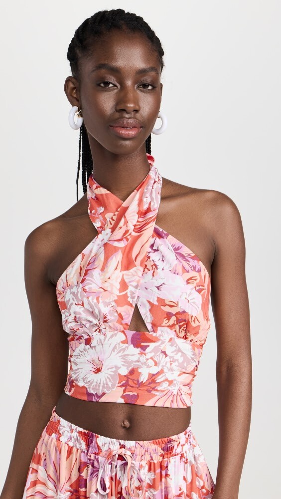 

Топ MINKPINK Felippa Wrap, розовый