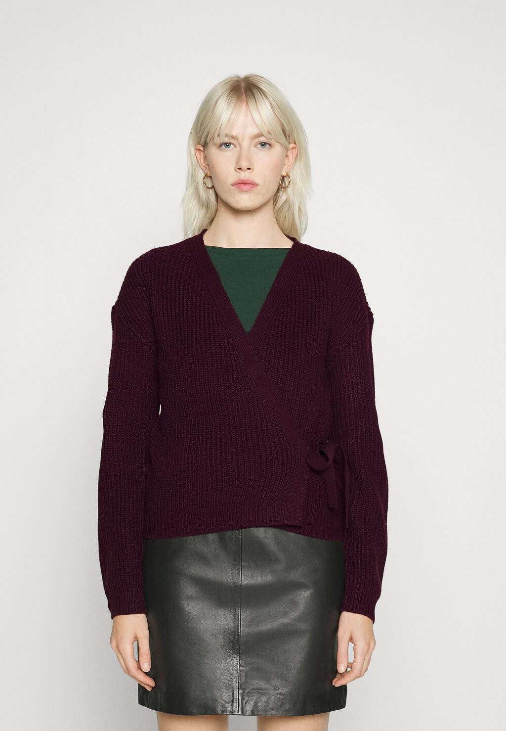 

Кардиган Vero Moda КАРДИГАН VMLEA WRAP, цвет winetasting