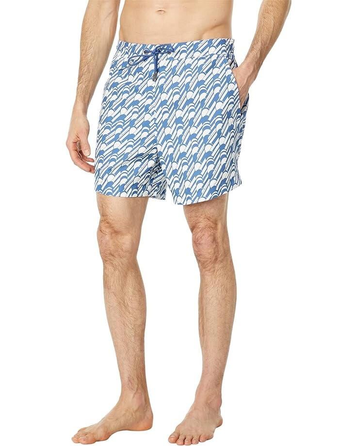 

Шорты Ted Baker Salco Mid Scale Geo Swimshorts, синий